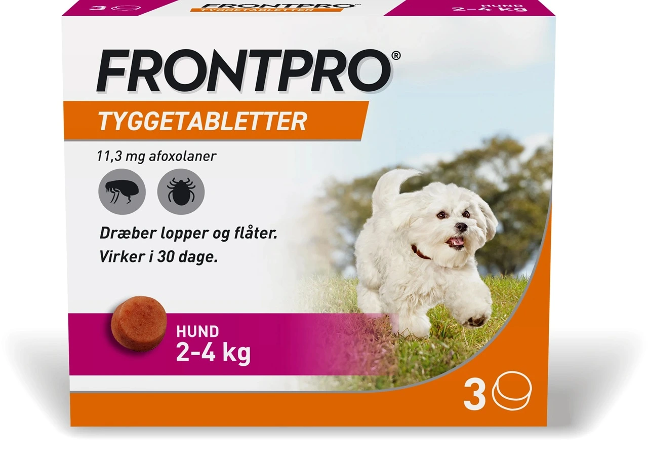 FRONTPRO 11,3 mg tyggetabletter 2-4 kg